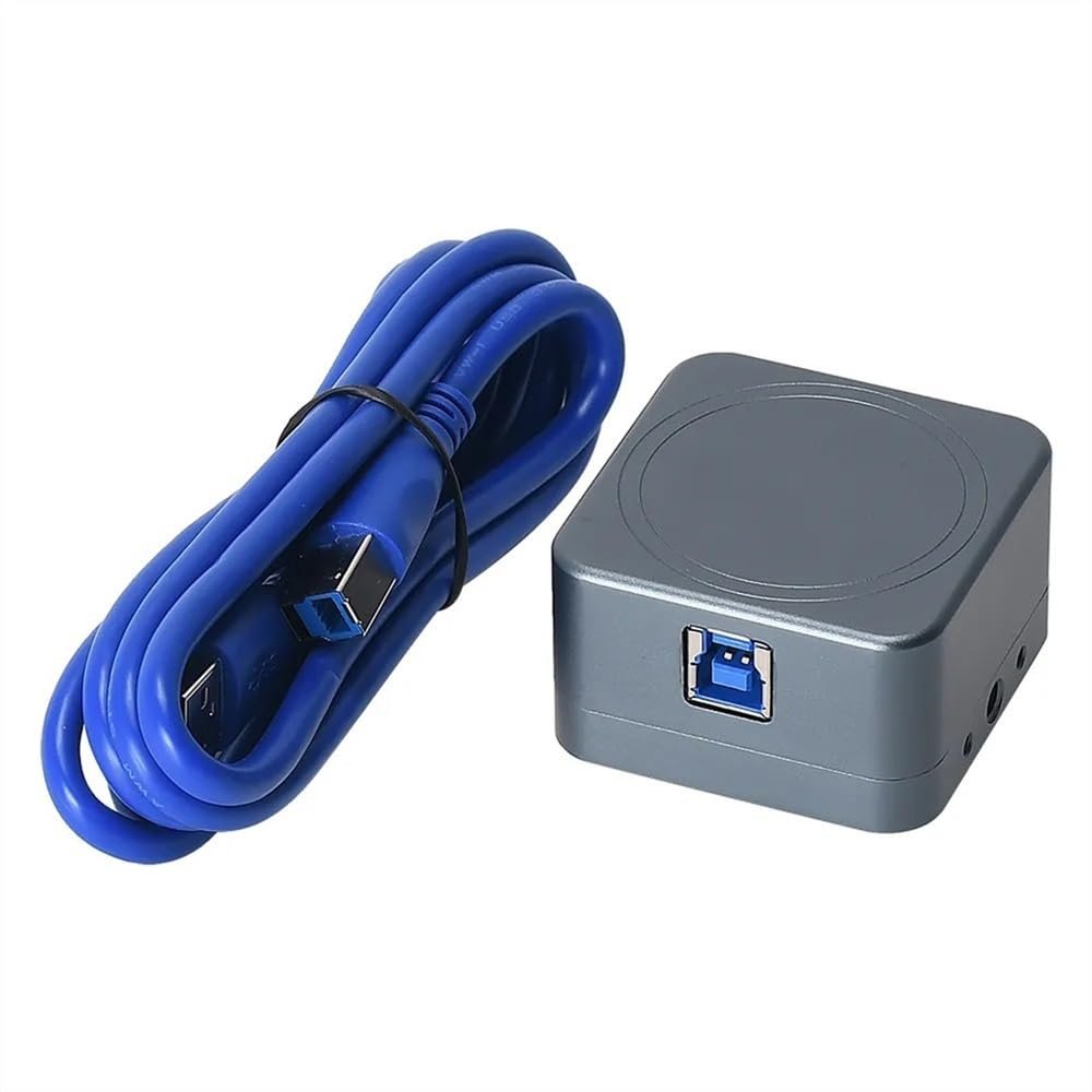 Microscope Kit 8MP 4K Sensor Microscope Camera UVC USB Measurement Electronic Digital Eyepiece Microscope Lens Adapters (Color : Silver)