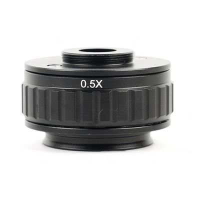 JOEBO Microscope Kit C Mount Adapters Lens 0.35X 0.5X 1X CTV for Trinocular Stereo Microscope 38MM Microscopio Camera Microscope Lens Adapters (Color : 0.5X A)