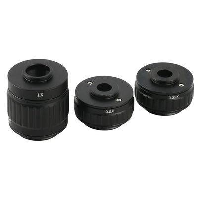 JOEBO Microscope Kit C Mount Adapters Lens 0.35X 0.5X 1X CTV for Trinocular Stereo Microscope 38MM Microscopio Camera Microscope Lens Adapters (Color : 0.35X 0.5X 1X)