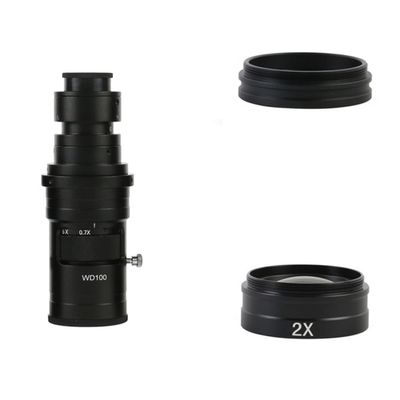 JOEBO Microscope Kit 200X 500X 400X 1000X Adjustable Magnification Continuously Variable C Mount Zoom Lens for USB Video Microscope Camera Microscope Lens Adapters (Color : 5)
