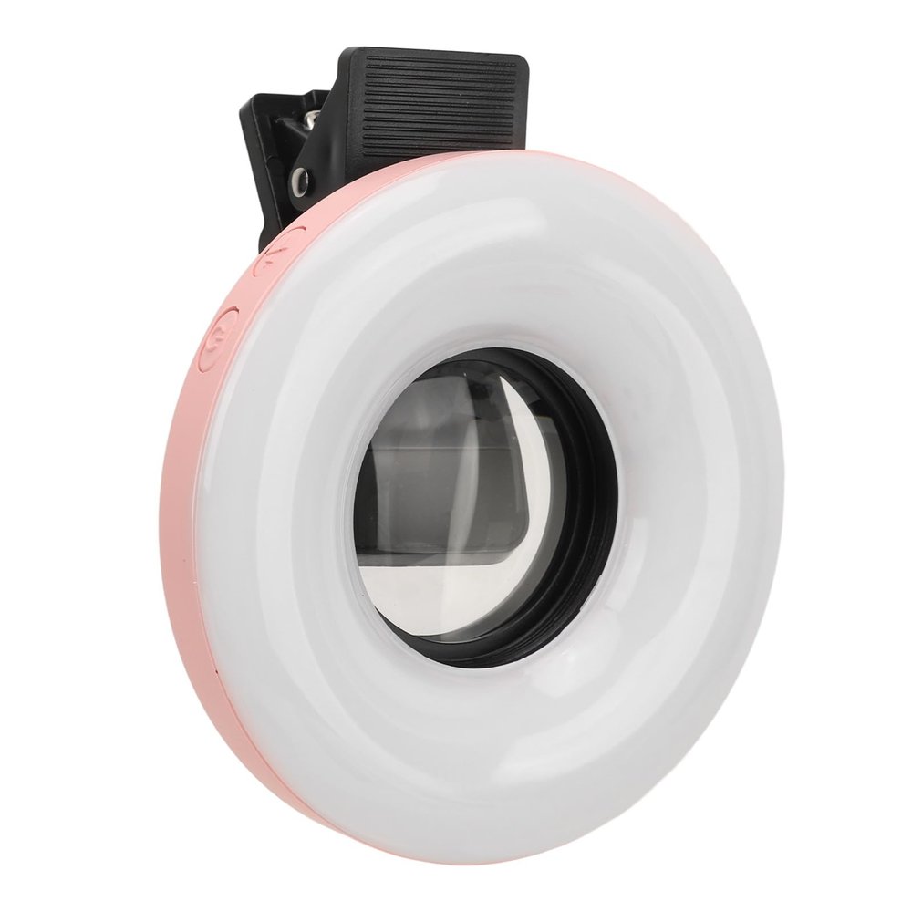 Macro Lens with Clip on Light - Mini Rechargeable 15X Zoom 28 LED 3000K?6500K 5 Adjustable Brightness Type C Mini Clip Light, 200mAh, 10cm & 135g (#11)