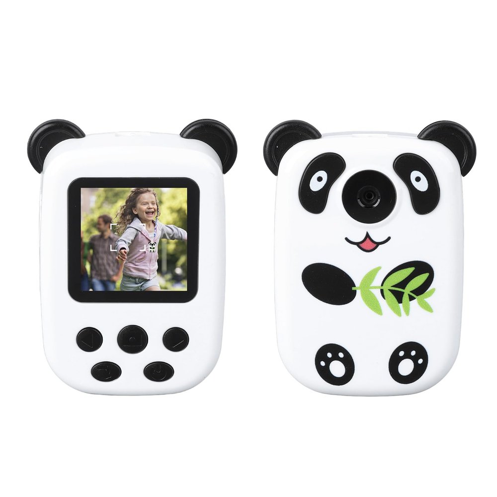 Cute Kids Camera,1.4 Inch Screen Panda Shape 12MP 1080P Video Children Digital Video Camcorder Camera with MP3 Function, Chritmas Birthday Festival Gift