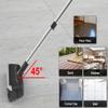 Heavy Duty Floor Scrub Brush with Long Handle, Adjustable Stainless Steel Handle, Stiff Bristles & Rubber Squeegee Scraper, Concrete Floor Scrubber for Cleaning Floor Concrete Deck Hardwood Patio Tile view 4