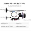 DirectNine Basics Follow Focus Nitze Follow Focus Kit with Crank and Whip for Follow Focus Gear Adjustment Within 50mm, MF15B-KIT view 2