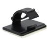 10x White Black Cable Clamp Self Adhesive Wire Clip Tie Fixer Mounting Desk Line Holder Organizer Management Fastener Cable Clamps Assortment Kit 46 Pieces Cable Clamps 2 Pair view 3