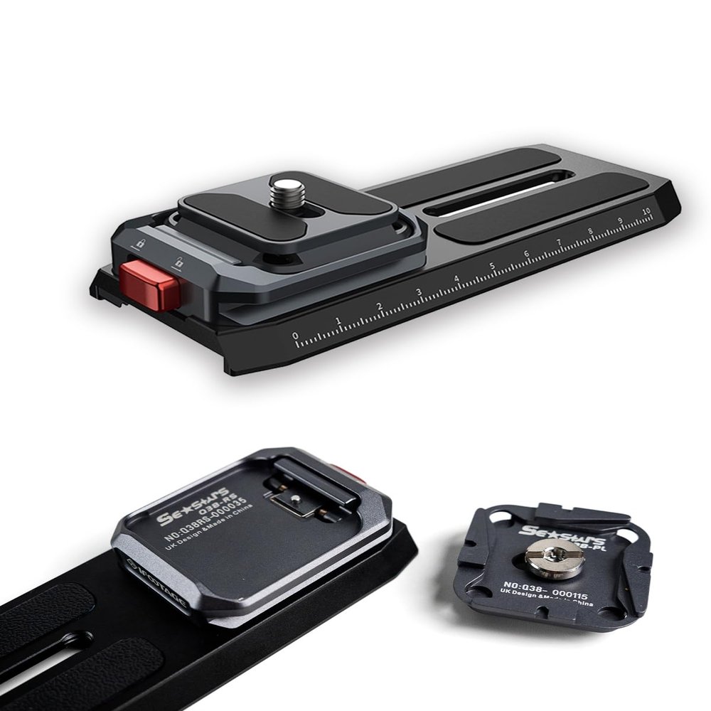 IFOOTAGE 3.94" Qucik Release Set for Camera Stabilizer,DSLR,DJI RS3 mini,RS4 Pro,RS4,RS3 Pro RS3,RS2,RSC2,Q38 RS DJI QR Plate