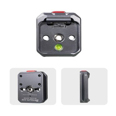 IFOOTAGE Quick Release Base Q38 Base,with Two Standard 3/8 Screw Holes,A 1/4" Convert Screw,Can Stall on Monopod,Camera Tripod,Slider