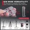 IFOOTAGE Quick Release Base Q38 Base,with Two Standard 3/8 Screw Holes,A 1/4" Convert Screw,Can Stall on Monopod,Camera Tripod,Slider view 3