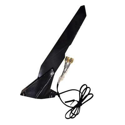 NATEFEMIN Magnetic WiFi6e Dual Band Antenna with Extension Cable for Asus Z390 Z490 X570 Motherboard 2T2R