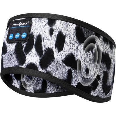 MUSICOZY Bluetooth 5.4 Headband Sleep Headphones, Wireless Music Sleeping Mask Headband with Earbuds for Sports, Travel, Yoga, Office, Ideal for Mom, Women, Teens