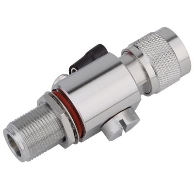 N Lightning Arrestor N Type Male to Female 6 GHz 50 ohm, 90V Gas Discharge Tube,Lightning Protection Arrestor (Lightning arrestor 6G N Male to Female)