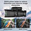 12x42 Monocular Telescope for Adults, High Powered HD Compact Monoculars Portable Handheld Telescope with BAK4 Prism & FMC Lens for Bird Watching Hiking Hunting Camping view 3