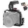 DirectNine Basics Nitze Cage Kit with Lil Stinger Handle, HDMI/USB-C Cable Clamp Built-in Arca QR Plate Compatible with Panasonic LUMIX S5 II Camera view 1