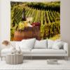 chnywork 5x3ft Vineyards Backdrop Europe Italy Tuscany Grape Farm White Wine Barrel Grape Cheese Countryside Scenery Background Harvest Wine Party Decorations Photo Booth Props Wallpaper view 4