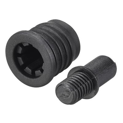 Rebower Speaker Small Peg Kit Durable Peg,[for Small Speakers, Bookshelf Boxes ] - Dia 5.6mm/Black/12 Set