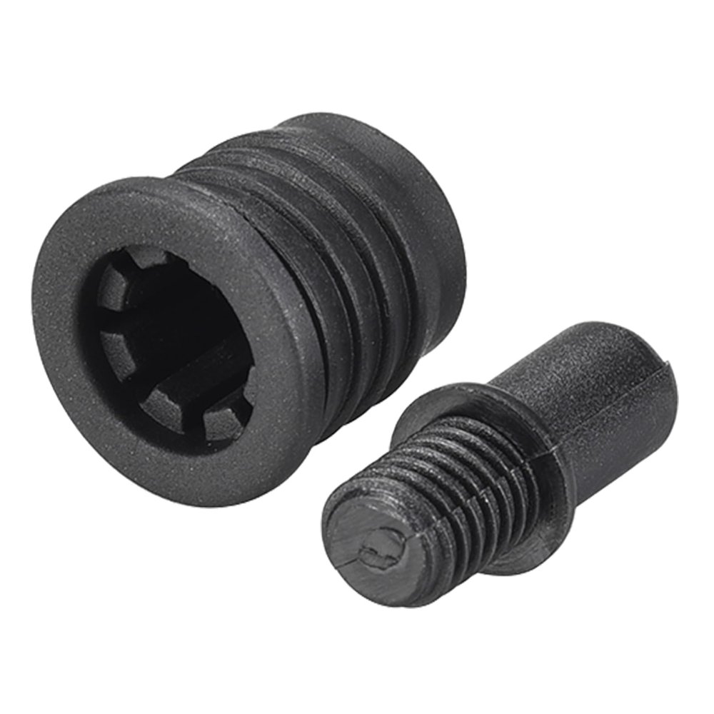 Rebower Speaker Small Peg Kit Durable Peg,[for Small Speakers, Bookshelf Boxes ] - Dia 5.6mm/Black/12 Set