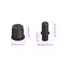Rebower Speaker Small Peg Kit Durable Peg,[for Small Speakers, Bookshelf Boxes ] - Dia 5.6mm/Black/12 Set view 2