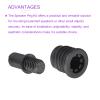 Rebower Speaker Small Peg Kit Durable Peg,[for Small Speakers, Bookshelf Boxes ] - Dia 5.6mm/Black/12 Set view 3