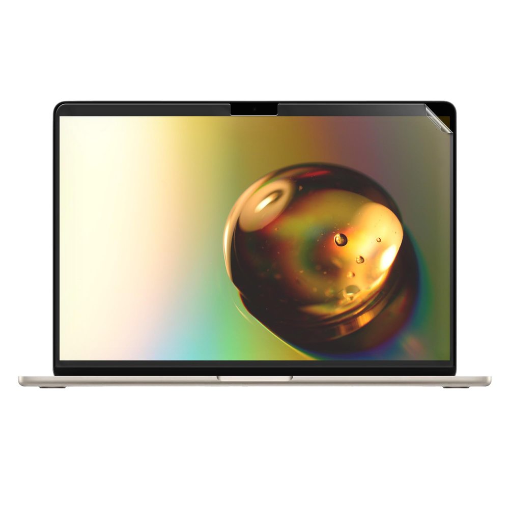 kwmobile Screen Protector Compatible with Apple MacBook Air 13.6 M3 2024 A3113 / M2 A2681 - Screen Protector Matte Anti-Glare Display Film