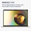 kwmobile Screen Protector Compatible with Apple MacBook Air 13.6 M3 2024 A3113 / M2 A2681 - Screen Protector Matte Anti-Glare Display Film view 3