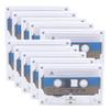 DirectNine Basics Blank Tape Player Empty Cassette Tape 60 Minute Recording Time Standard Cassette Plastic Cassette Tape Case for Speech Music Recording(10PCS,White), AM0XE10L5TWUS*10 view 1