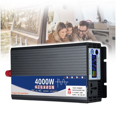 Eastnmythet 4000W/5000W Pure Sine Wave Power Inverters DC to AC Converter with LCD Display, Vehicle Inverter for Home RV Car,12V to 220V-4000W