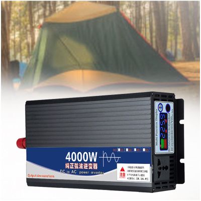 Eastnmythet DC to AC Voltage Converters, 4000W/5000W Car Power Inverter, Outdoor Camping Pure Sine Wave Power Inverter, for RV Travel,24V to 110V-4000W