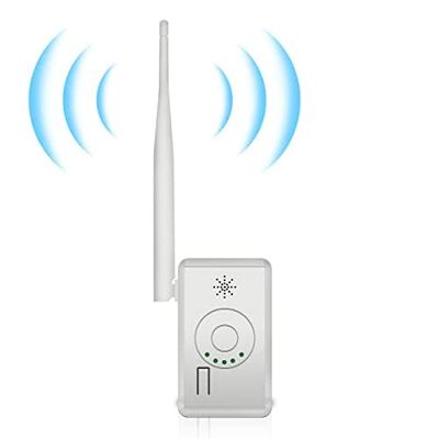 [ONLY for WEILAILIFE Security Camera System] 2.4G Wireless Booster Repeater with Power Supply, WiFi Range Extender, Support Wireless Repeater/IPC Router Mode, White
