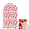 Pink Strawberry Stretchy Arch Cover Backdrop Photo Booth Background Birthday Baby Shower Baptism Party Decoration Curved Top Frame Spandex (GX-2667,5x3ft) view 1