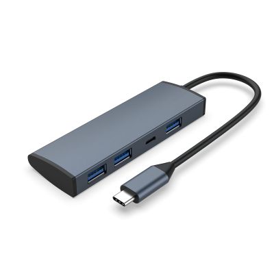 4 in 1 Laptop USB Type C Hub Multiport Adapter Docking Station with 3.0 USB HUB+Type C Used for Laptop Lightweight Type C Hub to Type C
