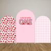 Strawberry Arch Covers Stretchy Backdrop Photo Booth Background Arched Backdrop Cover Stretchy Cover for Party Decoration Round Top Frame Spandex Cover (GX-2668,7.2x4ft) view 3