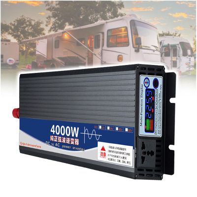 Eastnmythet DC to AC Converter Pure Sine Wave Power Inverter, 4000W 5000W Car Inverter for Home RV Truck Solar Boat Camping, with LCD Display,48V to 110V-4000W