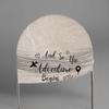 Adventure Awaits Party Arch Covers Photo Booth Maps Arched Backdrop Cover Stretchy Cover for Party Decoration Round Top Frame Spandex Cover (GX-2675,5x3ft) view 3