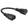 JORINDO 2Pack 1FT/0.32M IEC320 C14 to NEMA 5-15R/5-20R AC Power Cord 14AWG view 4