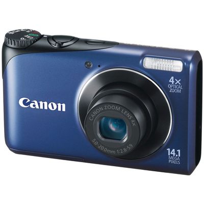 Canon Powershot A2200 14.1 MP Digital Camera with 4x Optical Zoom (Blue) (Renewed)