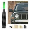 Car Bullet Antenna with 13 Car Antenna Replacement Accessories,Truck Antenna Decoration Compatible with Chevrolet Dodge Toyota GMC Jeep Ford (Green) view 1