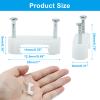 Biaungdo 100 Pcs Cable Wire Clips with Two Steel Nails, 14mm White Cable Clips Nail Management Nail-in Clamps Wall Wire Cable Fasteners for Ethernet Cord, Cable(7mmx2) view 2