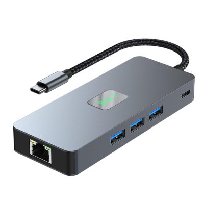 Leehitech USB C Docking Station Dual Monitor, 8 in 1 USB C Hub with RJ Ethernet, USB 3.0 * 3, 4K@60HZ and PD 100W Compatible for Dell/HP/Lenovo