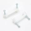 Biaungdo 100 Pcs Cable Wire Clips with Two Steel Nails, 16mm White Cable Clips Nail Management Nail-in Clamps Wall Wire Cable Fasteners for Ethernet Cord, Cable(8mmx2) view 1