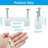 Biaungdo 100 Pcs Cable Wire Clips with Two Steel Nails, 16mm White Cable Clips Nail Management Nail-in Clamps Wall Wire Cable Fasteners for Ethernet Cord, Cable(8mmx2) view 2