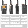 2 Pack QUANSHENG UV-K5 8 Radio DTMF Walkie Talkie with NOAA Weather Forecast Type-c Charging Dual Band UV-K6 with 771 Antenna Upgede Version UV-K5 Two Way Radio view 4