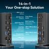 VENTION 8K 14-in-1 Thunderbolt 4 Docking Station Triple Monitors with 135W Power Adapter 40Gbps USB-C Docking Station for MacBook Pro/Air, Thunderbolt 4/3 Windows PC (8K HDMI DP, 3xUSB 3.2, Ethernet) view 3