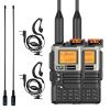 2 Pack QUANSHENG UV-K5 8 Radio DTMF Walkie Talkie with NOAA Weather Forecast Type-c Charging Dual Band UV-K6 with 771 Antenna Upgede Version UV-K5 Two Way Radio with Earpiece view 1