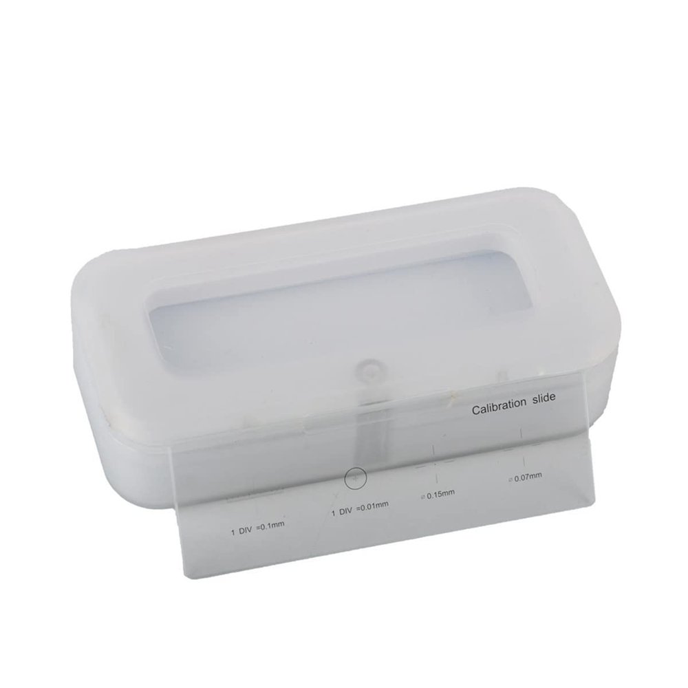 JOEBO Microscope Kit 0.01mm Microscope Slides, Cross Calibration Ruler Stage Micrometer Microscope Lens Adapters