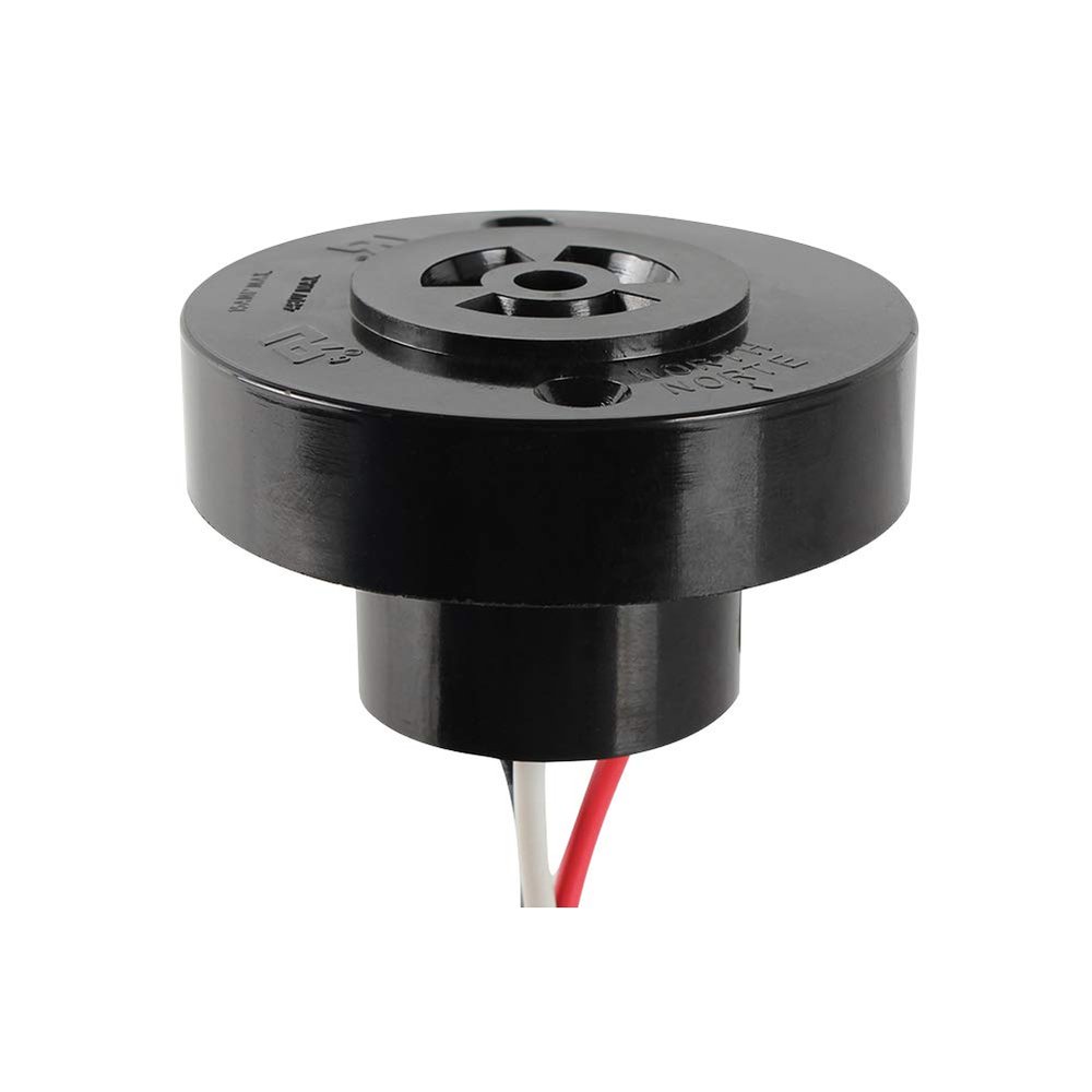 GBAYSA 1 Pack Photocell Light Sensor,Locking Style Photo Sensor Receptacle,Twist Lock Photo Control Base Light Sensor Switch for Street Garden Outdoor Lighting