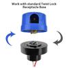 GBAYSA 1 Pack Photocell Light Sensor,Locking Style Photo Sensor Receptacle,Twist Lock Photo Control Base Light Sensor Switch for Street Garden Outdoor Lighting view 2