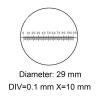 Joebo Microscope Kit Micrometer Diameter 28mm 29mm 30mm Optical Glass Calibration Scale Cross Ruler Microscope Microscope Lens Adapters (Color : MS-1-C0) view 2