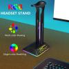 Vikye Dual USB Ports Gaming Headset Stand with RGB Effects for TRMS 6000 Multimeter for Gamers view 4
