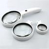 JOEBO Microscope Kit 90 75 37MM Interchangeable Magnifier Sheet Lens Handheld Newspaper Reading Magnifying Glass with Led Lights 3.5X 5X 11x Loupe Microscope Lens Adapters view 2