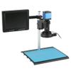 Joebo Microscope Kit 1080P VGA HDMI IMX307 Industrial Lab Video Microscope Camera + 100X C-Mount Lens + 56 LED Ring Light + Stand + 8"" LCD Microscope Lens Adapters (Color : 14MP HDMI VGA) view 1